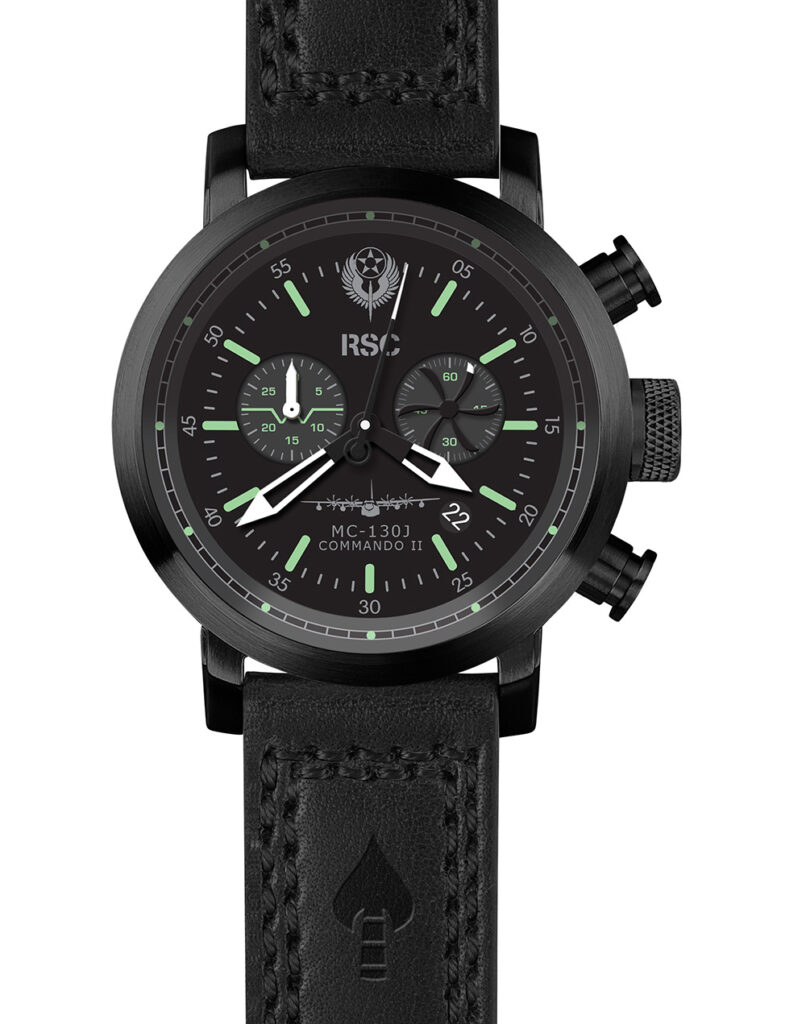 IMC SU-35 - Orologio da aviatore, da uomo, cronografo, cinturino in