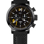 87 SQN Chronograph (black) with black leather strap