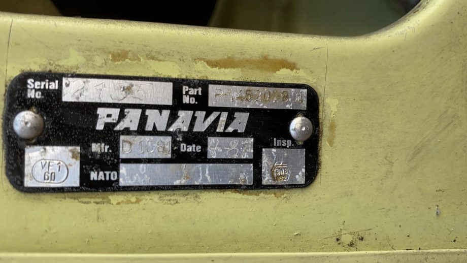Panavia Tornado Silver Edition with original part