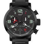 Watch with Black Steel Strap