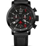 Watch with Black Leather Strap