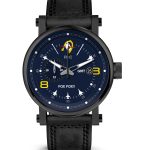 Black Case with Black Leather Strap