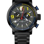 Watch with Black Steel Strap