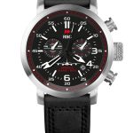 Steel watch with Black Leather Strap