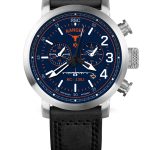 Watch with Black Leather Strap